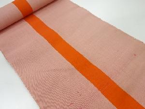 アンティーク　縞模様織出し八寸帯地反物